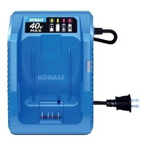 Kobalt 40V Max Lithium-Ion Battery Charger Genuine KRC 40-06 Blue